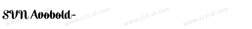 SVN Avobold字体转换